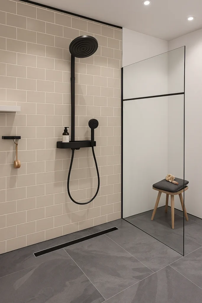 Réalisation de salle de bain par l'entreprise Gerveau, plombier chauffagiste à Saint Palais sur Mer